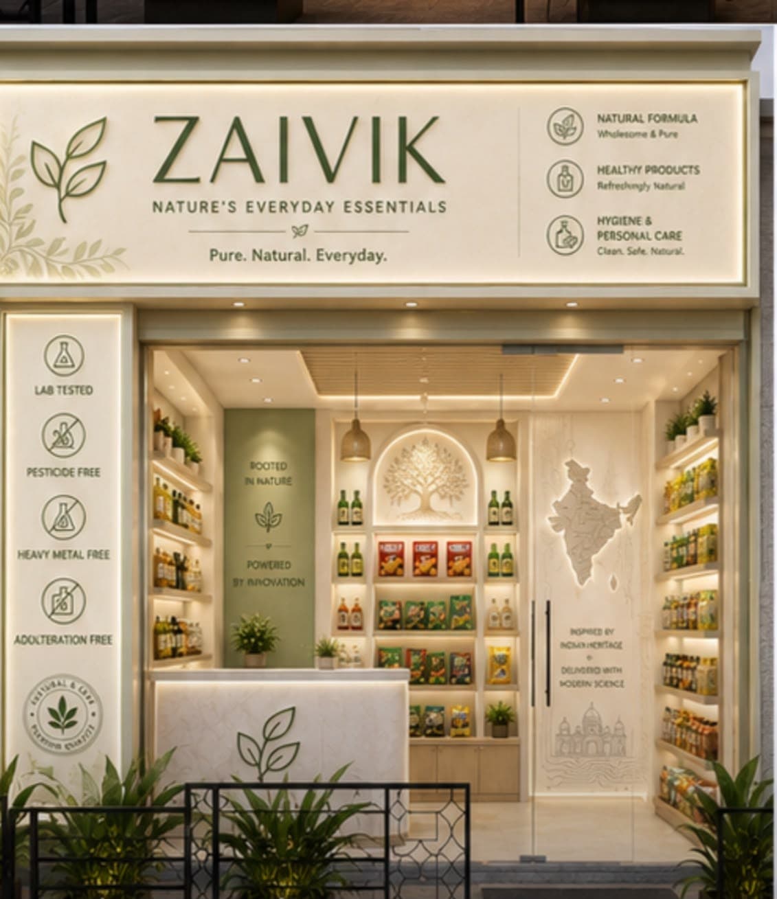 Concept rendering of a future Zaivik retail store