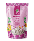 Zaivik Brown Rice Poha 500 g front packaging