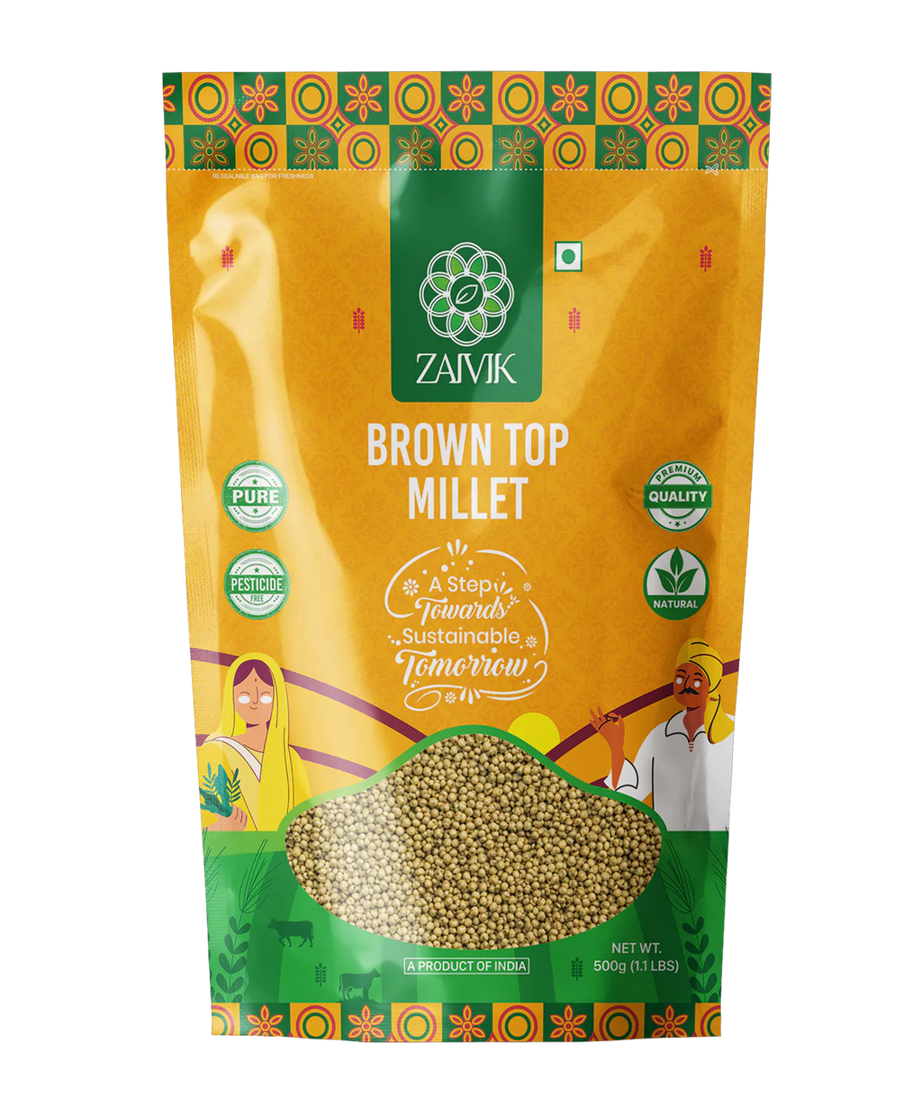 Zaivik Brown Top Millet 500 g front packaging