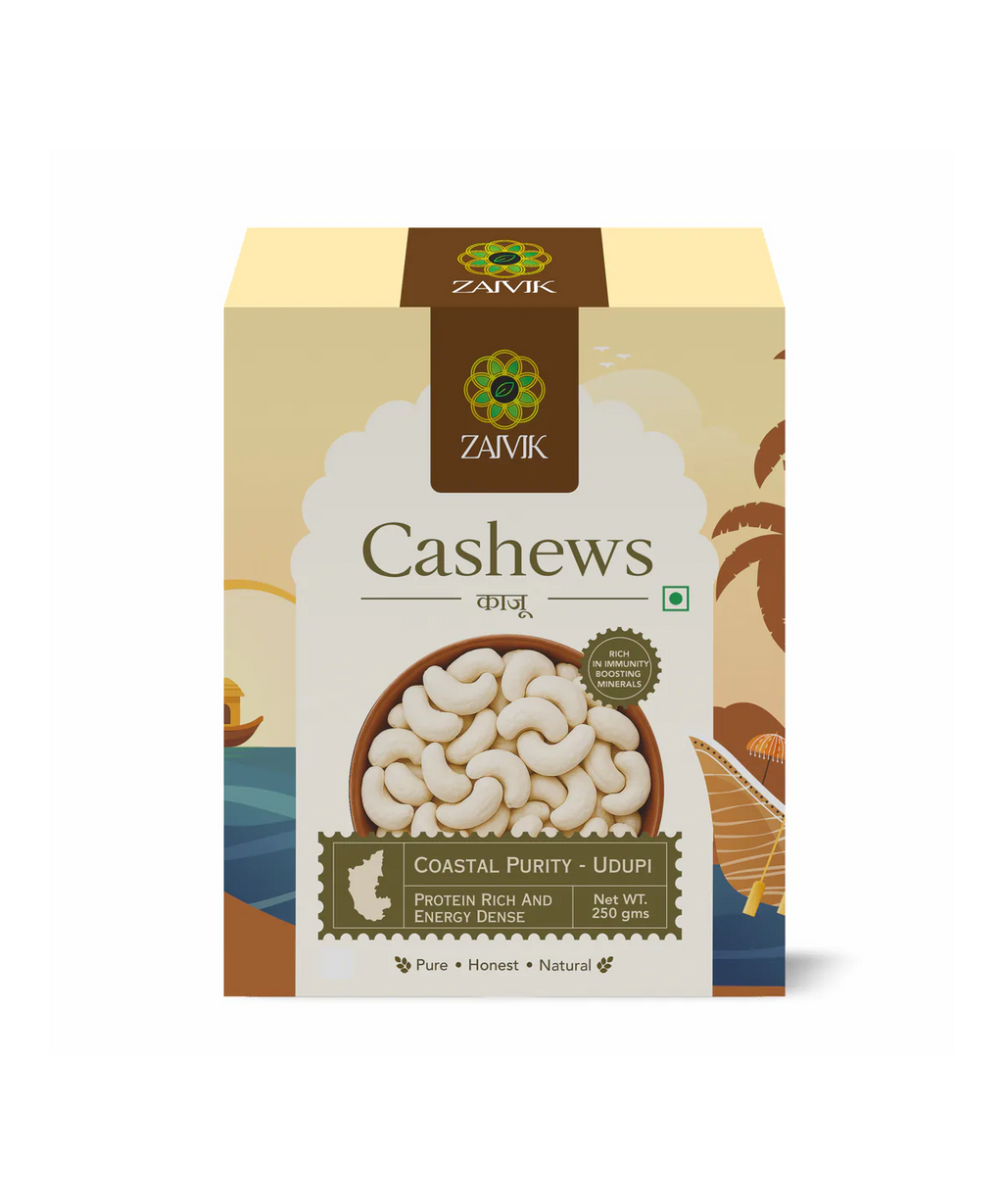 Zaivik Cashew 250 g front packaging