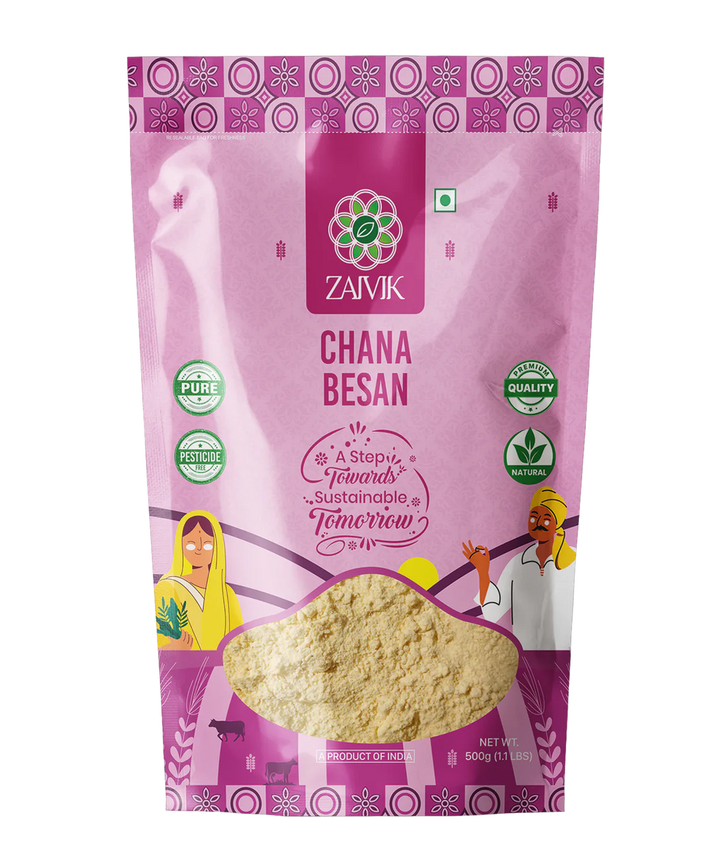 Zaivik Chana Besan 500 g front packaging