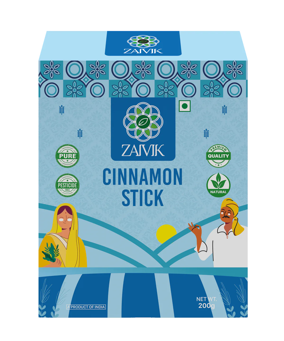 Zaivik Cinnamon Sticks 200 g front packaging