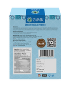 Zaivik Garam Masala Powder 200 g back packaging