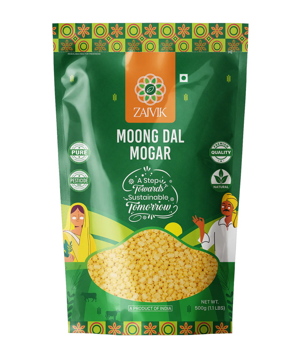 Zaivik Moong Dal Mogar 500 g front packaging