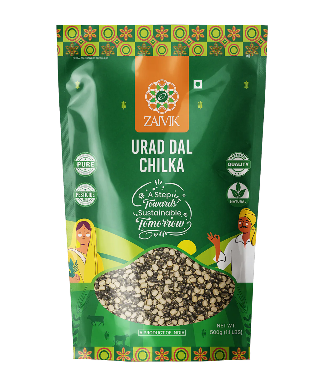 Zaivik Urad Dal Chhilka 500 g front packaging