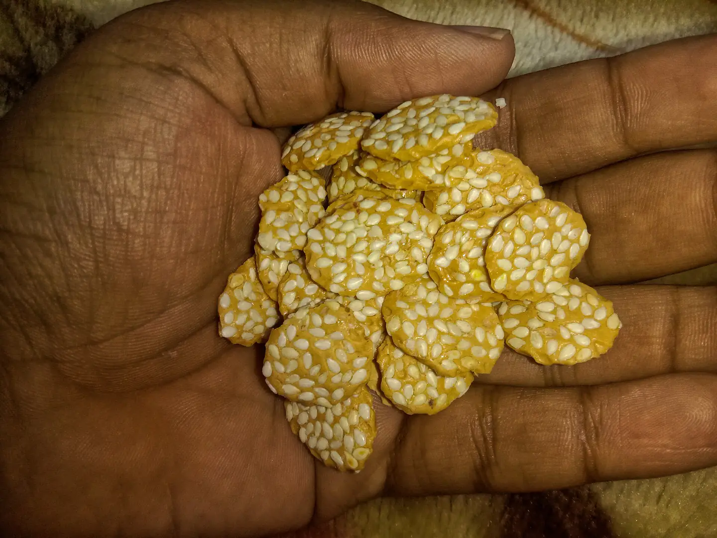 Gur Rewari (a kind of Gajak) from Lucknow, a traditional Indian snack made with Jaggery and crunchy sesame seeds in the form of crispy bars