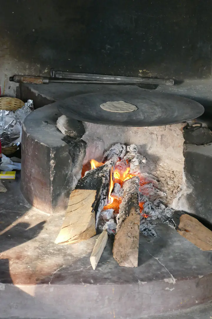 Chapati making at the Chokhi Dhani Resort Panchkula 08