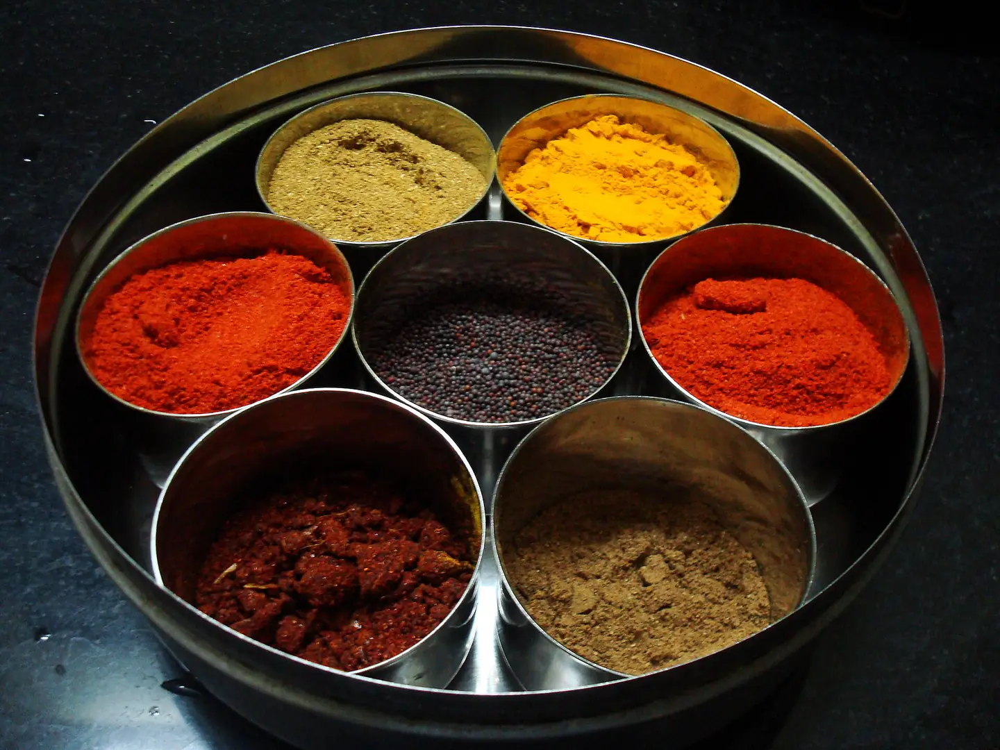 Spices in an Indian kitchen